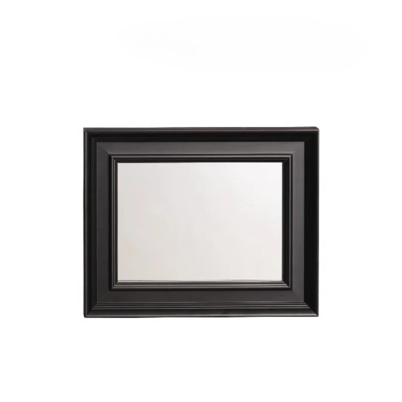 

Mandarin Oriental series bla ck pine wooden fra me enigma mirro r bathroom mir ror dresser mirror