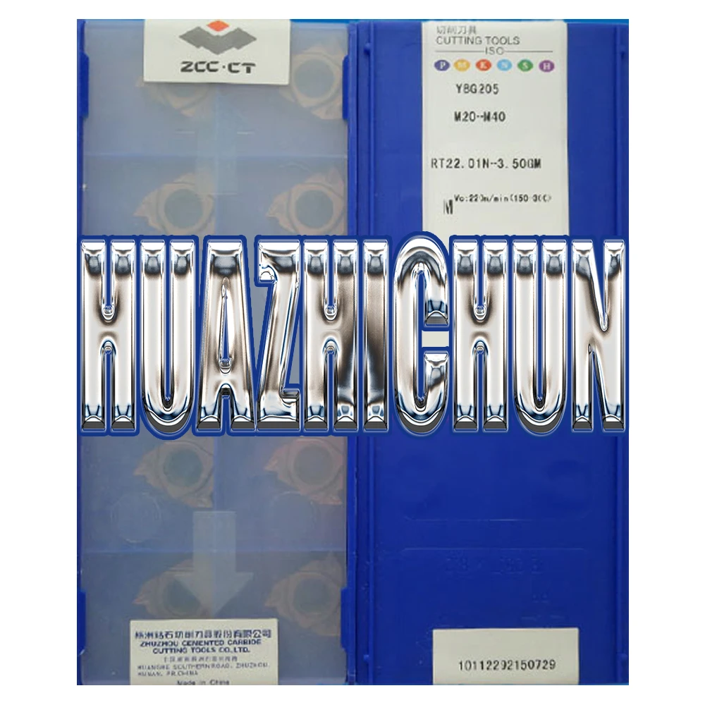 

HUAZHICHUN YBG205 RT22.01N-3.50GM 4.00GM N60P 4.50GM Tungsten Carbide Threading Turning Inserts