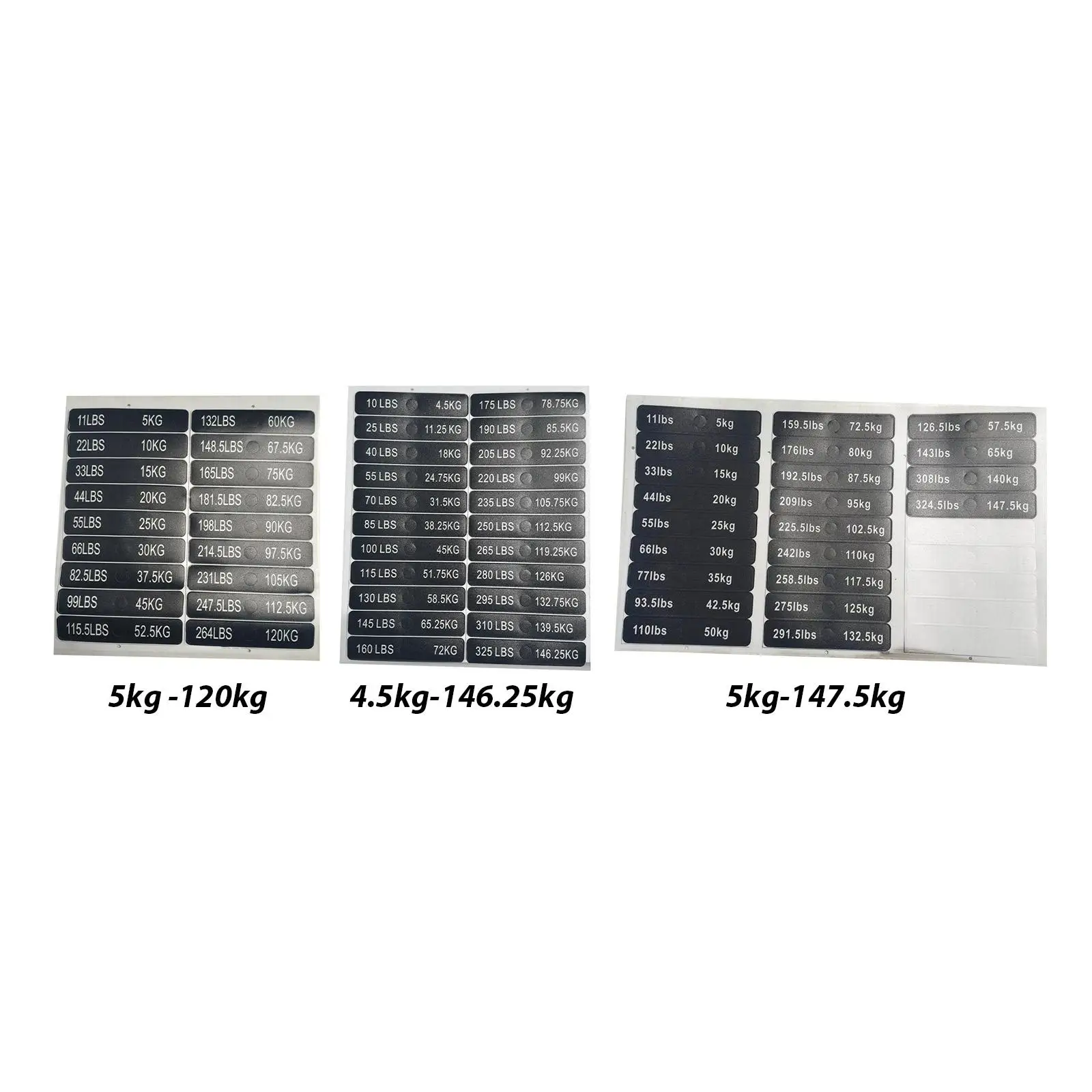 Weight Stack Labels Stickers Gym Equipment Stickers for Body Building