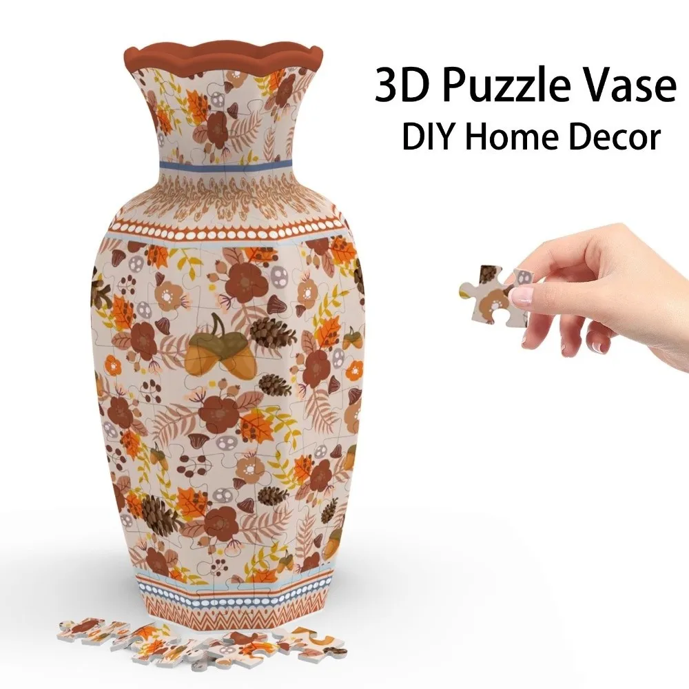 

Creative 3D Puzzle Vase Artistic Building Block Flower Vase Jigsaw Waterproof Arrange Flowers DIY Arts Vase