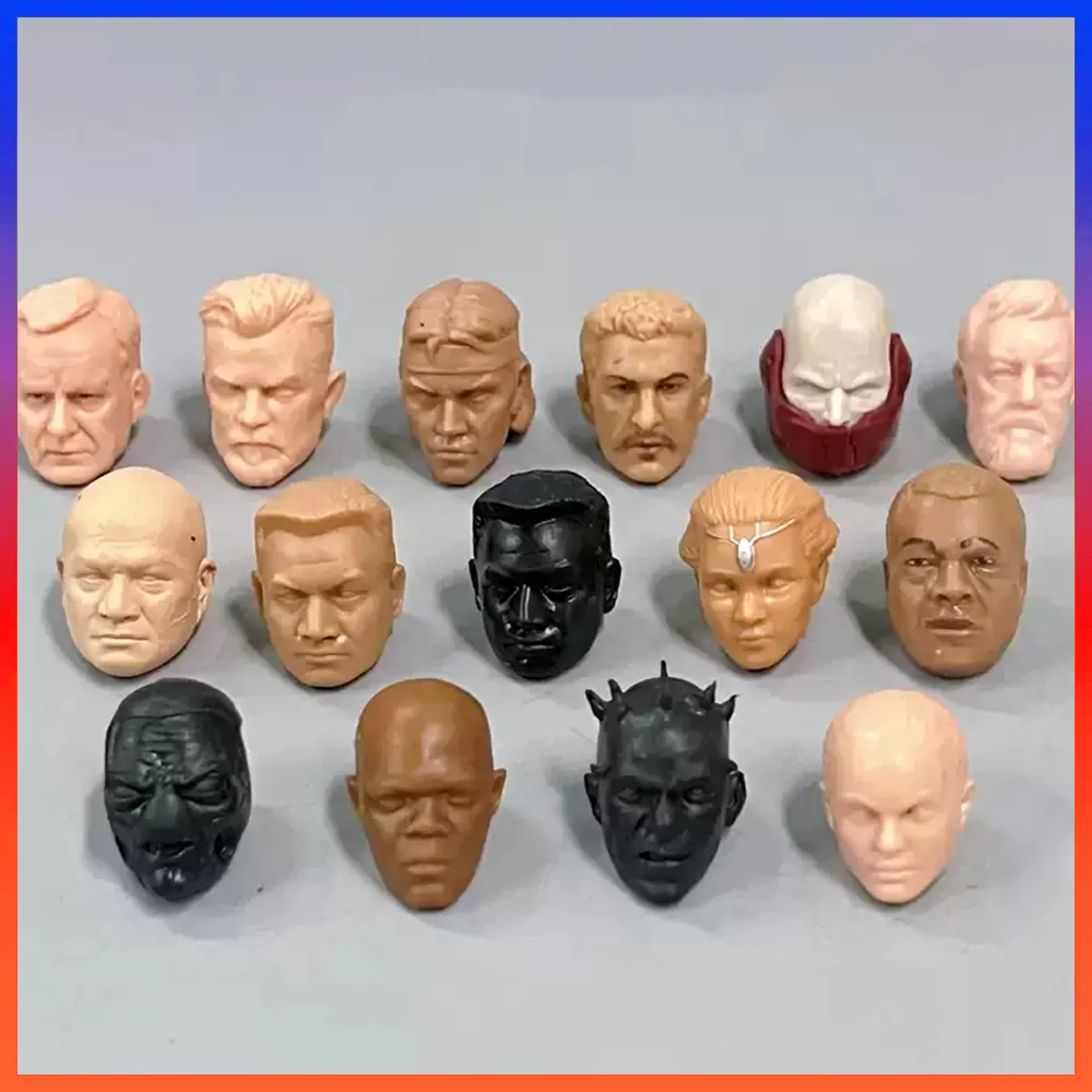 bulk cargo 1/12 Scale Mandalorian Darth Maul Head Accessories Model Head Carving For 6 Inch Action Figure Body Toys Gifts