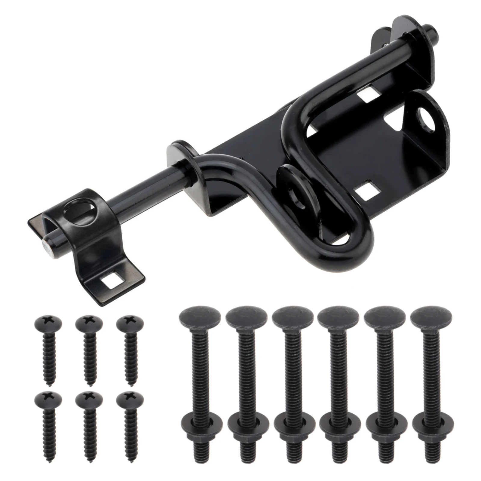 2 pcs Door Bolts 304 Stainless Steel Slide Bolt Gate Latch for Shed Door / Wooden Fence / Vinyl Door with Screw Sets