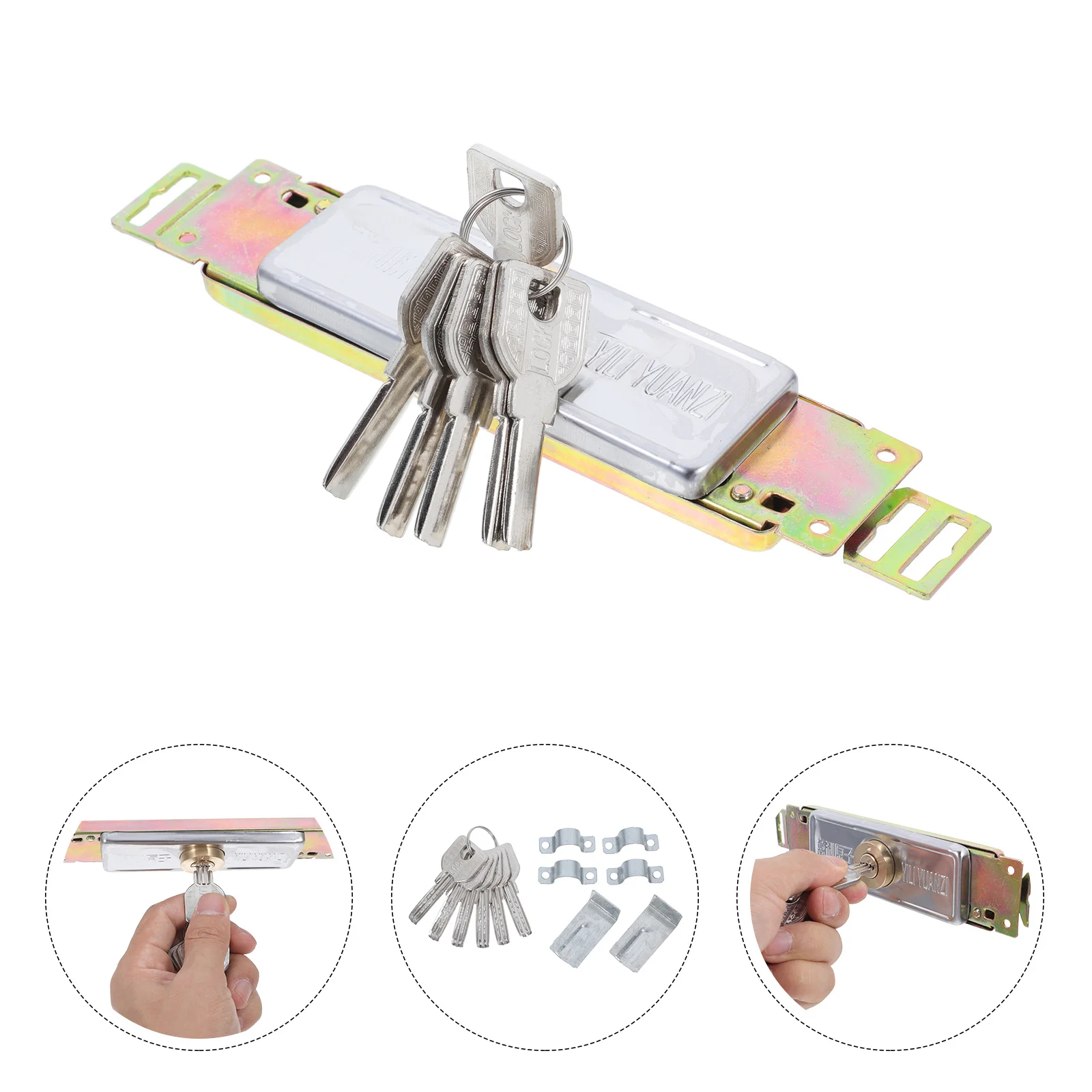 Roller Door Lock Rolling Shutter Vertical Latch Garage Locks Home Keyway Gate With Keys