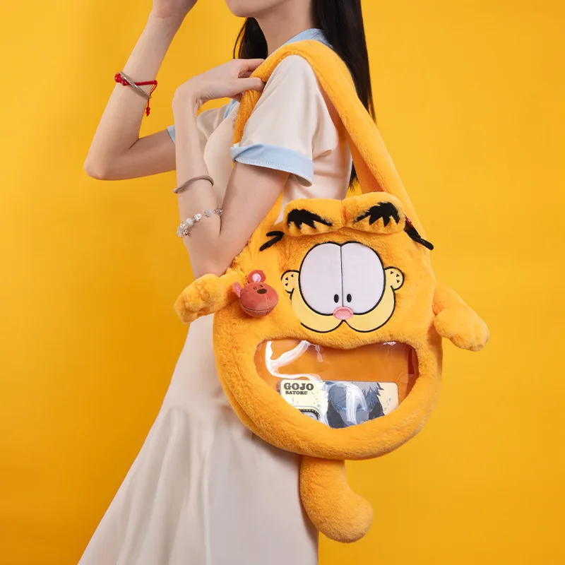 Anime Kawaii Cute Garfield Cat Plush Doll Collection Children Birthday Gift Cartoon Plush Commuting Bag Soft Sturdy For Girls