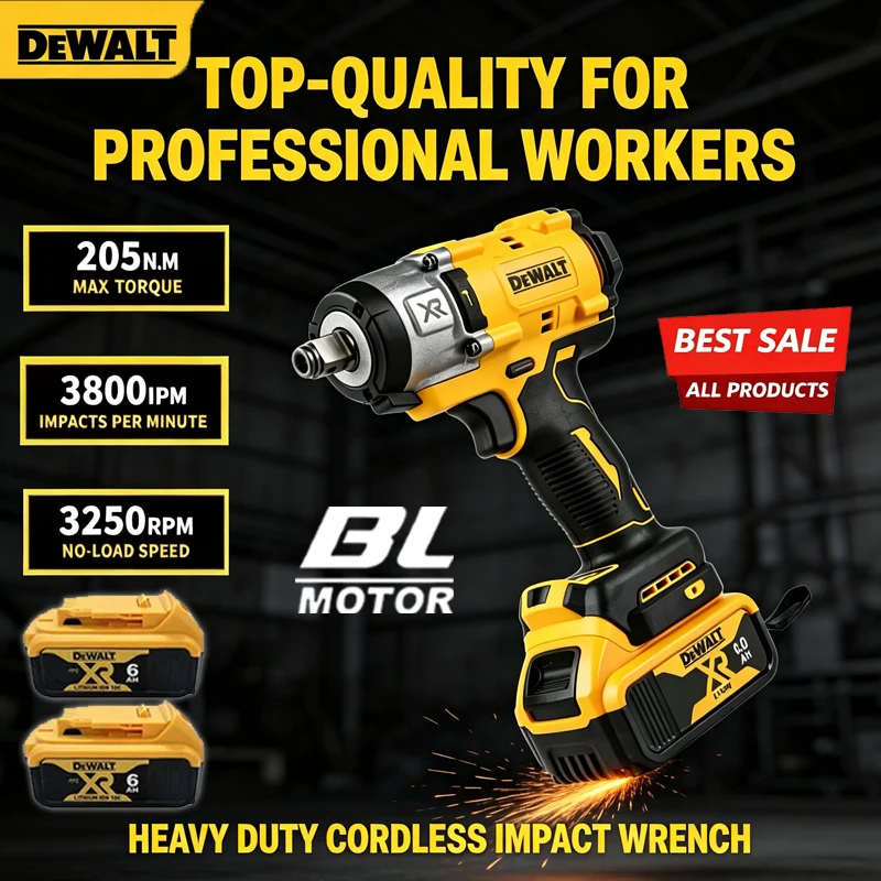 Dewalt Brushless A compact Impact,3250RPM 1/2 Inch, Electric Drill Multifunctional Cordless Screwdriver Rechargeable Power Tools