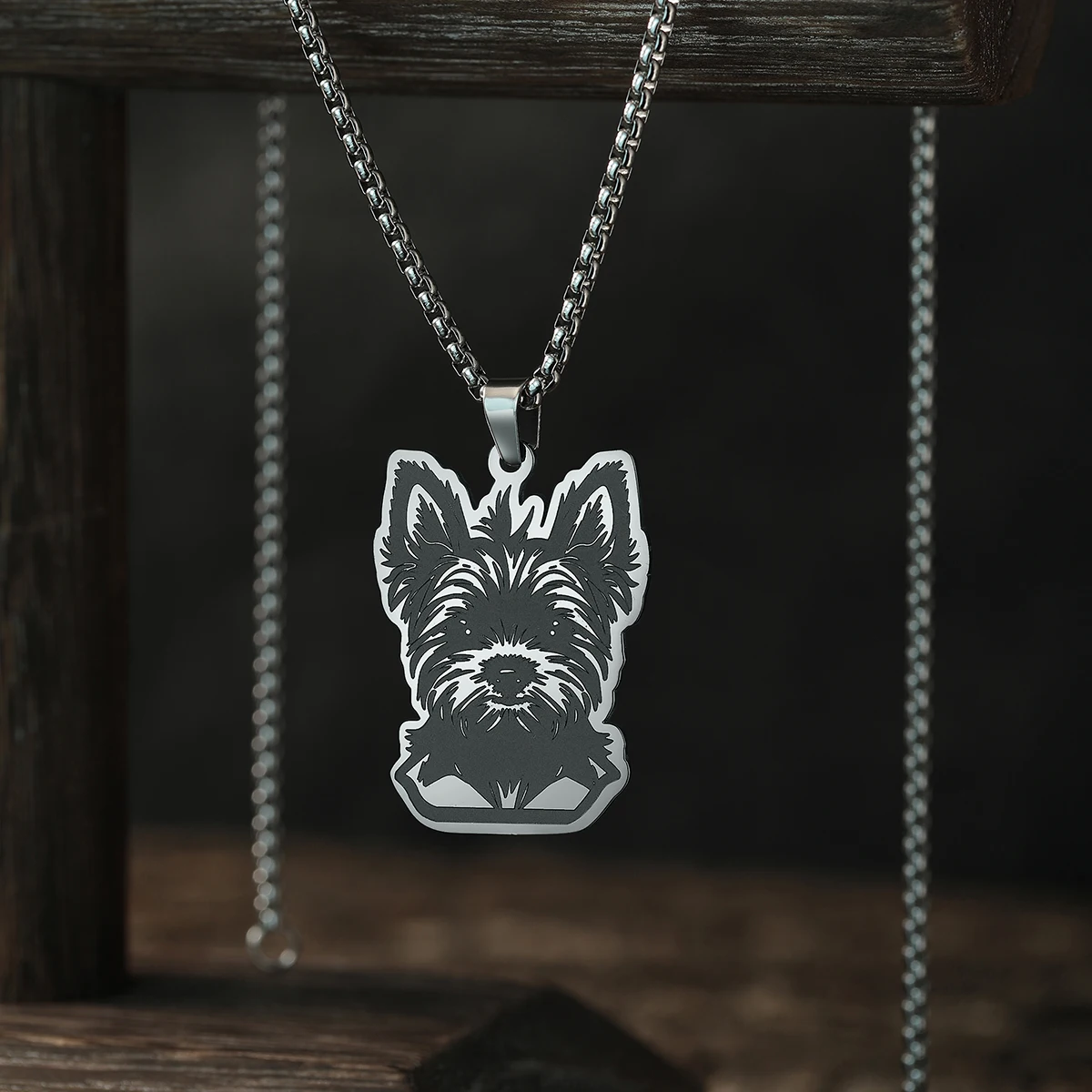 Chandler Yorkshire Terrier Pendant Necklace for Women Men Jewelry Accessories Cute Neck Chain Necklace Birthday Gifts