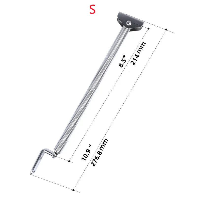 2 Pcs 316 Stainless Steel Spring Lid Support Hatch Spring For Boat Yacht Camper Hatches Doors Table lLeaves Motor Boxes