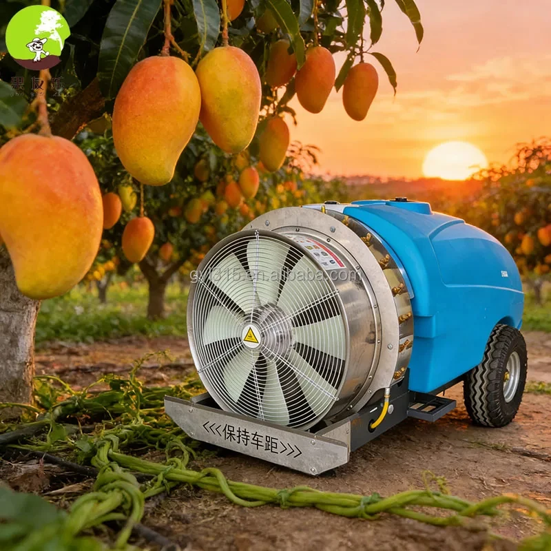 

High-Efficiency CE Certified Air Blast Sprayer Tractor PTO Audited Gold Supplier 2000L Tank For Avocado Olive Citrus