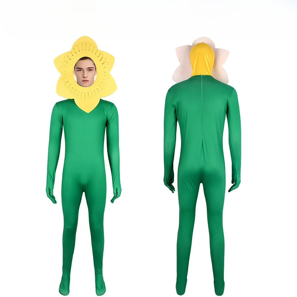 

Harlequin Suower loween Costume Tight Fit Performance Stage Par Outfit Cosplay Suit Fem Model Ethnic Stage Wear