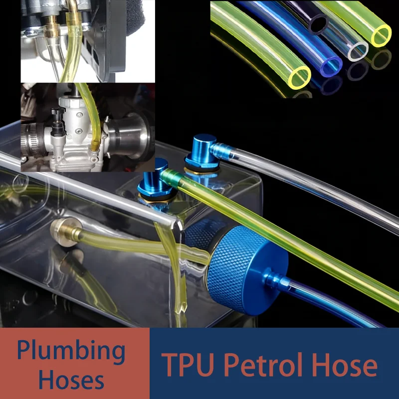 

2/5/10/20m TPU Petrol Hose 2x3.5/2x4/2.5x5/3x5/3x6/4x6/5x8/6x8/7x10mm Oil Fuel Pipe Automotive Motorcycle Power Equipment