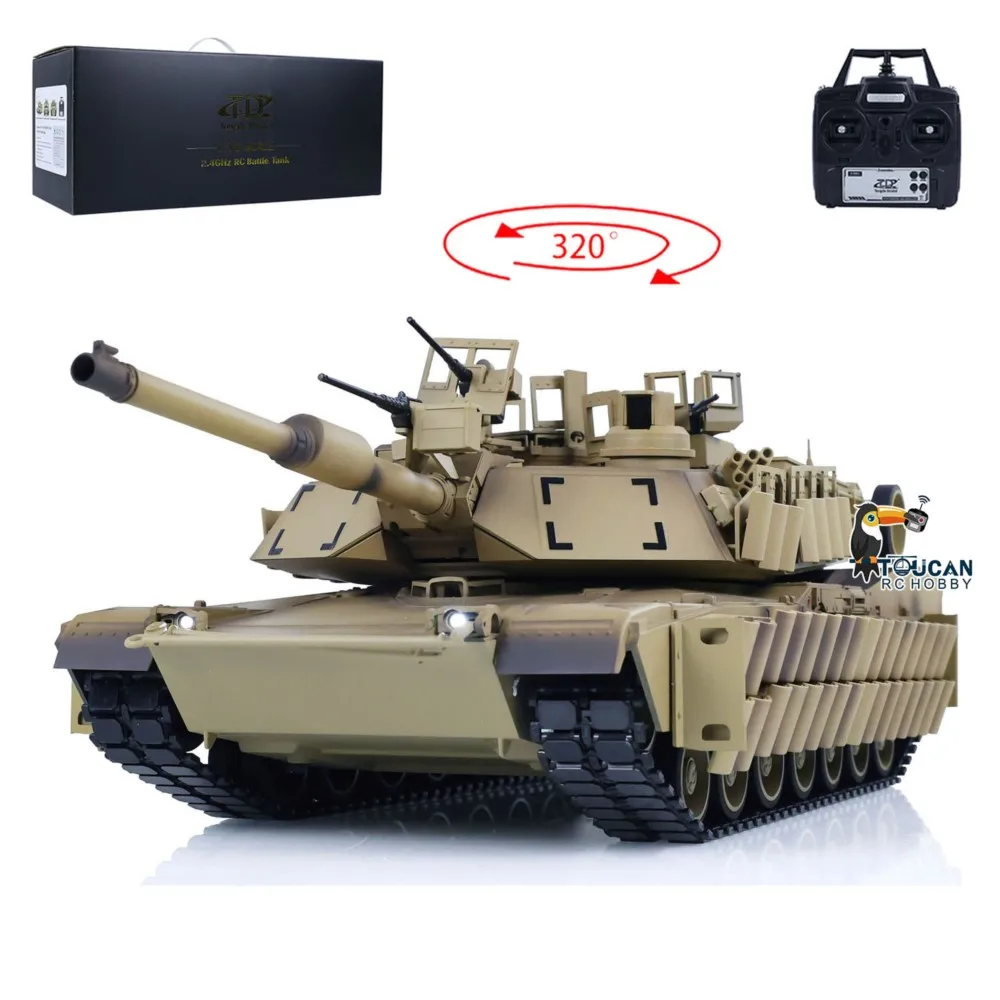 รถถังบังคับวิทยุ US Sale Tongde 1/16 Abrams M1A2 รุ่น Infrared & BB Battle Tank SEP TUSK II 320 °   โมเดล
