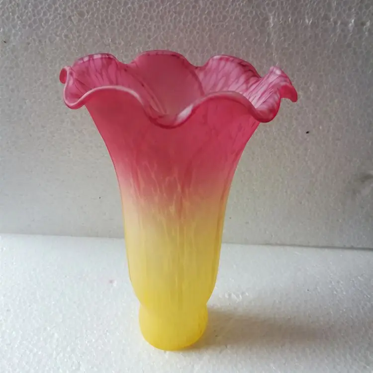 

Tulip Lily Glass Lamp Shades Tiffany Style Flower Replacement Lampshades Lamp Covers for Table Floor Lamps Lighting Acessories