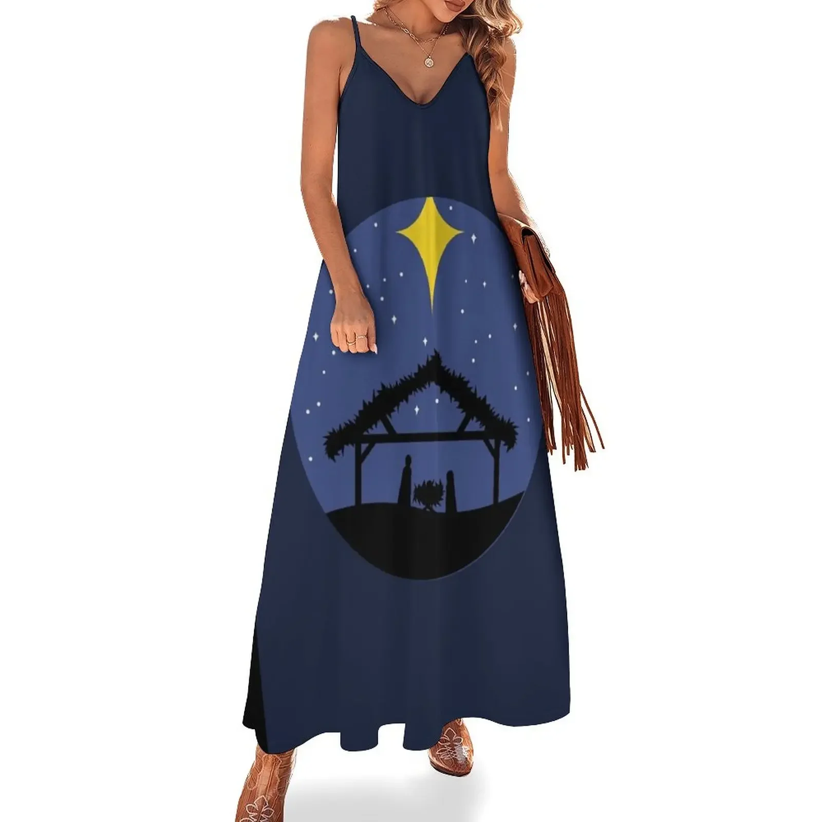 

birth of jesus Sleeveless Dress elegant party dresses for women 2025 Long veiled dresses luxury woman evening dress Dress