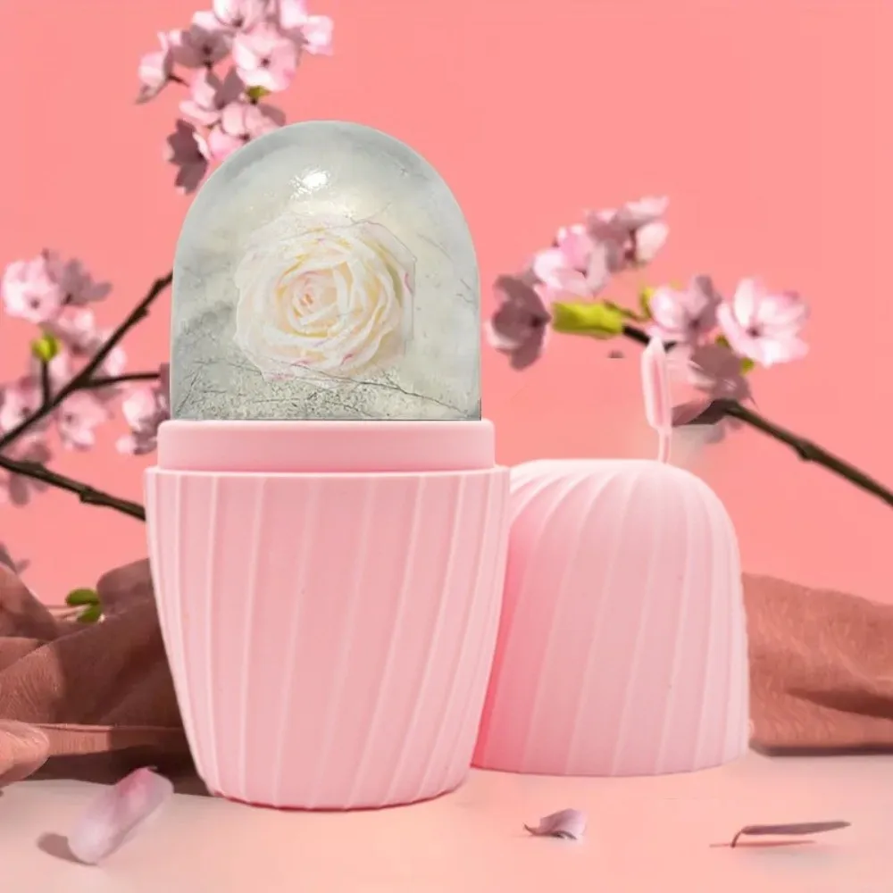 

Silicone Ice Mold Ice Face Roller Reusable Cooling Face Massage Roller Face Lifting Shrink Pores Facial Massager