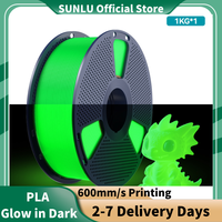 SUNLU PLA Glow in Dark PLA Filament Neatly Wound Luminous 1.75mm 1KG/Roll Fit Most FDM 3D Printer Fast Shipping EU Warehouse