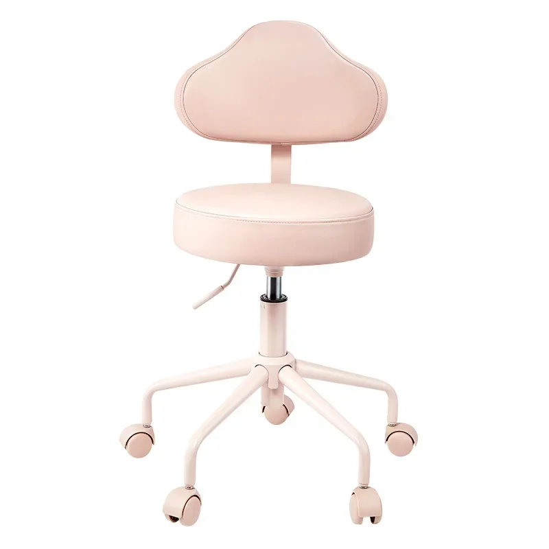 

Makeup round stool, light luxury cream style, master bedroom feel backrest dresser, lift chair can be rotated