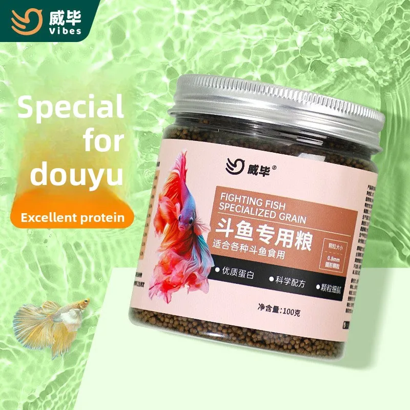 

Vibes Betta Fish Food for Color - High Protein Floating Pellets to Enhance Vibrancy in Halfmoon & Plakat