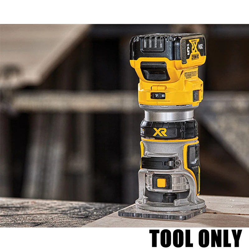 DEWALT DCW600 20V XR Brushless Cordless Router Engraving Machine Slotting Trimming Machine Woodworking Power Tool