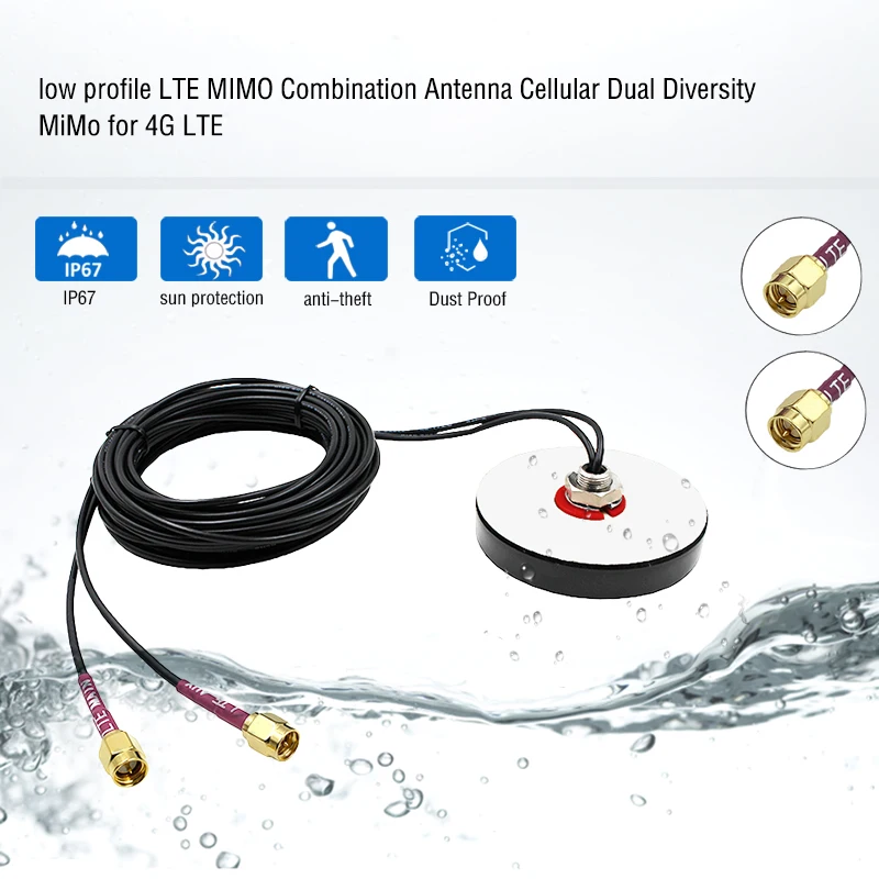 4G Screw/Adhesive Mount Antenna for Verizon AT&T T-Mobile Modems Routers with SMA view 2