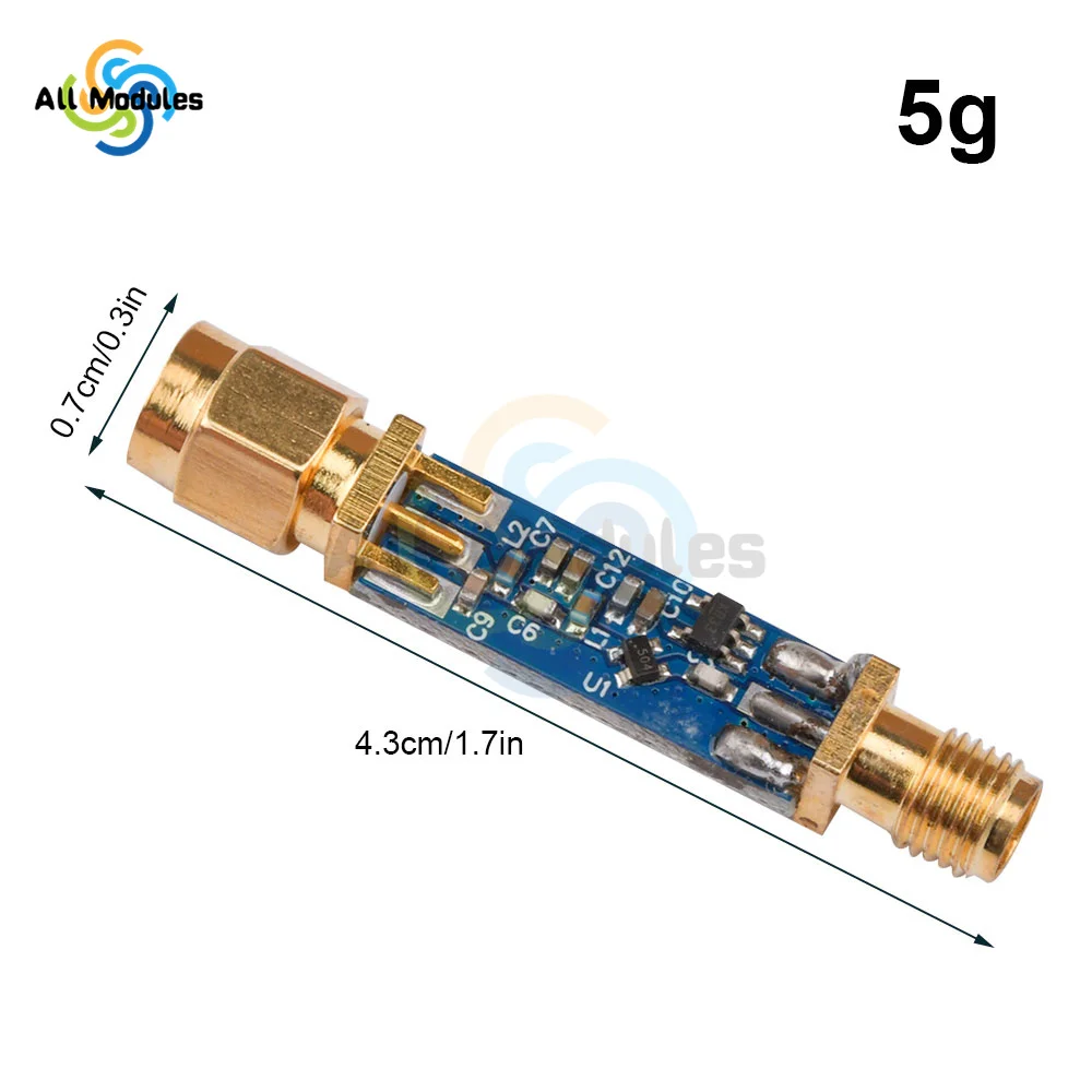 LNA for RTL Based SDR Receivers Low Noise Signal Amplifier Receiver Module Gain 21dB 0.05-4GHz Amplifier Module