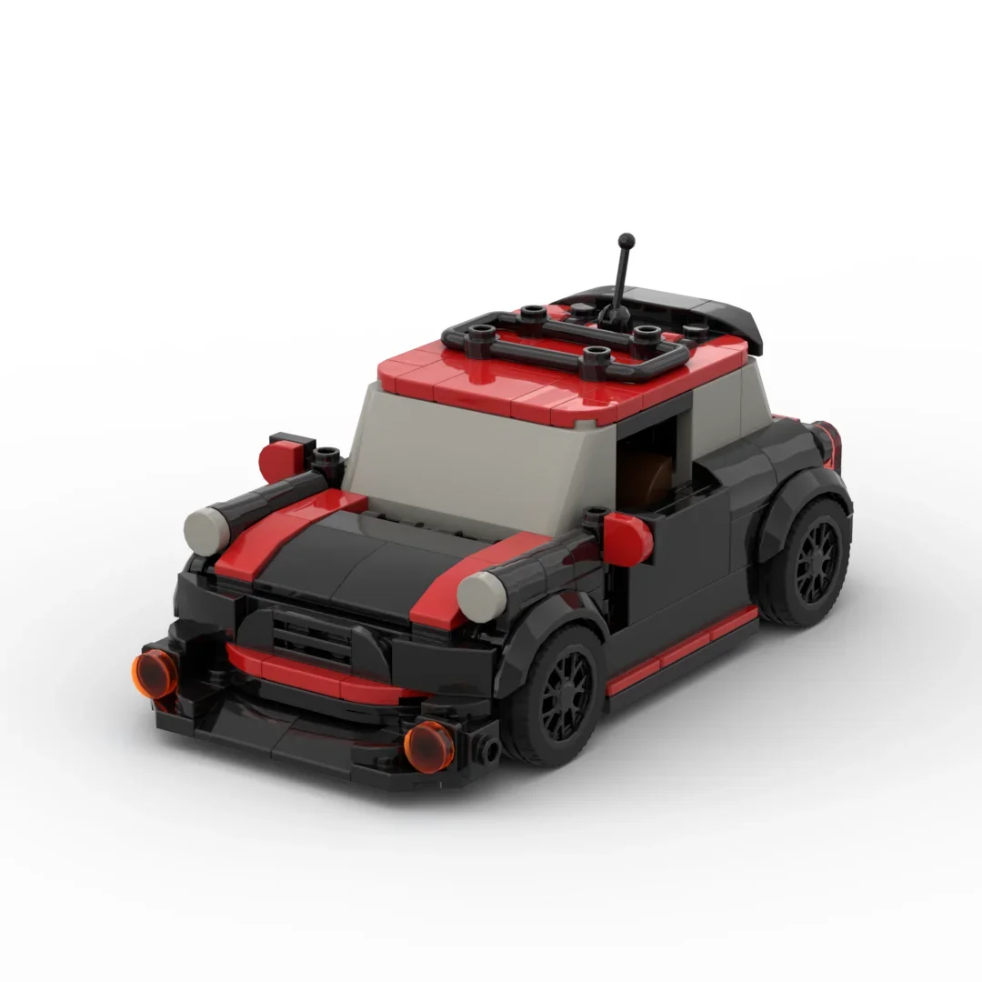 InhawBrick ความเร็ว Moc การวิเคราะห์กีฬา Racing Cooper JCW สีดํารถ Building Block ผู้ใหญ่อิฐชุดของเล่น