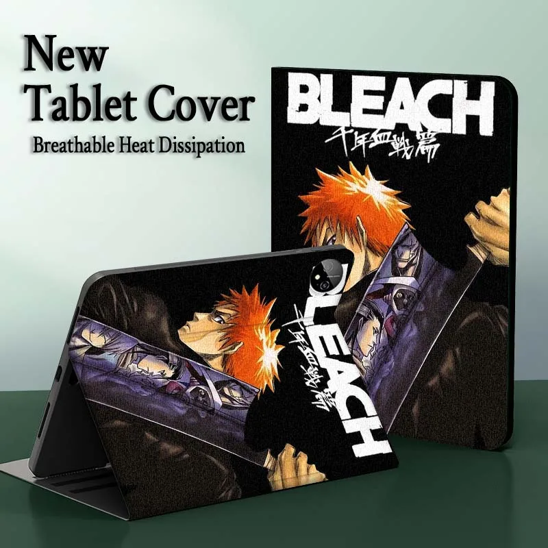 

Bleach Popular Anime Logo For Huawei MediaPad 3 12 Air SE M6 M5 Lite Pro 10.4 10.8 11 11.5 12.6 13.2 Inch 5G Tablet Case