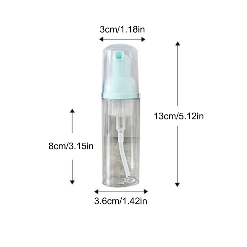 1pcs Schuimdispenser Plastic Pompflessen Lege Zeep Hervulbare Fles Reizen Schoonmaken Cosmetica Verpakking 40/50/60/100ml Doos