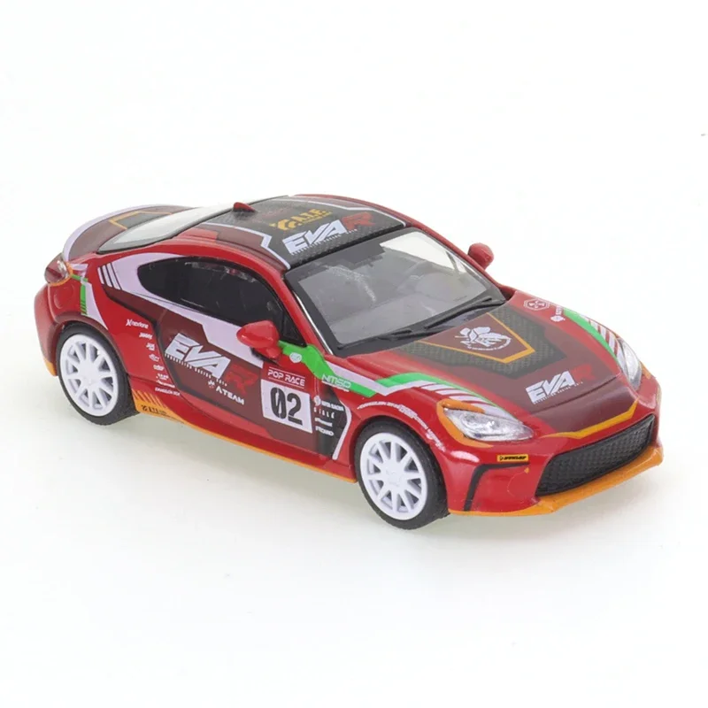 XCarToys 1: 64 Toyota GR86 EVA 02 Diecast Car Model Reproduction Series para niños, colección de juguetes de Navidad, regalo para niños