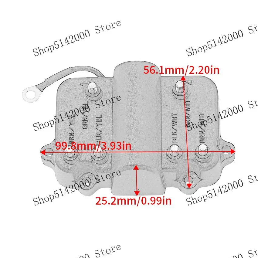 Ignition System Unit CDI For Mercury 2-stroke 18HP 8071973 5837437 7173723 9308306 6443973 7209533 9378151 20HP 6443973 7209533