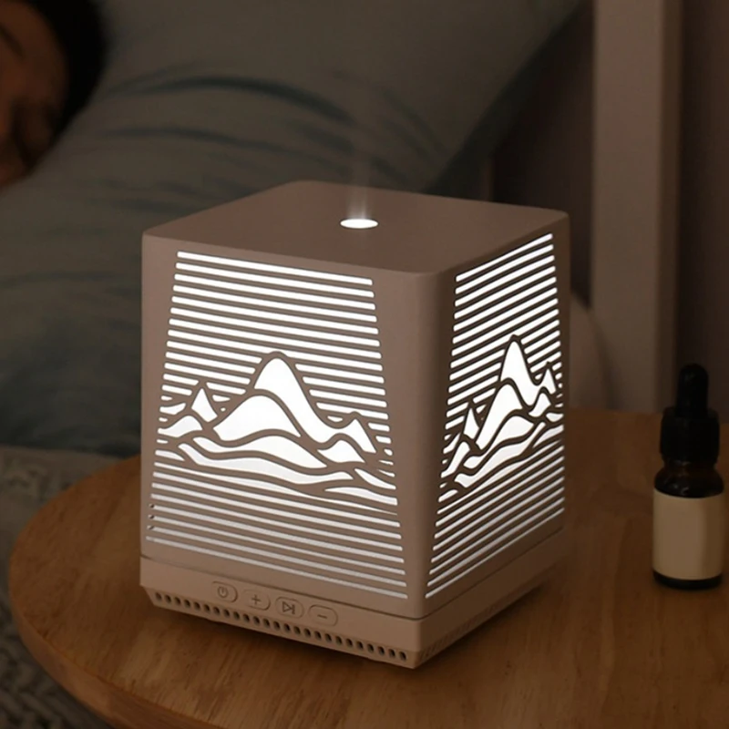 アロマテラピー用の超音波香りマシン,サンドペイント,家庭用,ホワイトノイズ,スピーカー,小型デスクトップ,加湿器,ディフューザー,プラグ,耐久性