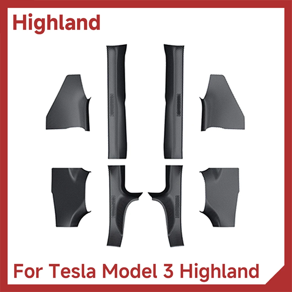 

Защитные накладки на пороги для Tesla Model 3 Highland 2024-2026: накладки на дверные пороги, защита от царапин и ударов