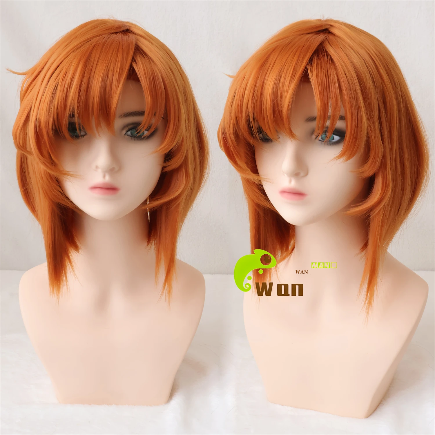 Anime Ryugu Rena Ryuugu Cosplay Wig 35cm Orange Women Wig Heat Resistant Synthetic Hair Halloween Ryugu Reina Wigs + Wig Cap