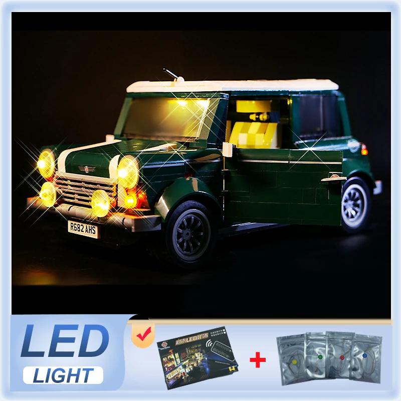 DIY LED Light Kit For LEGO 10242 MINI Cooper MK VII  (Only LED Light,Without Blocks Model)