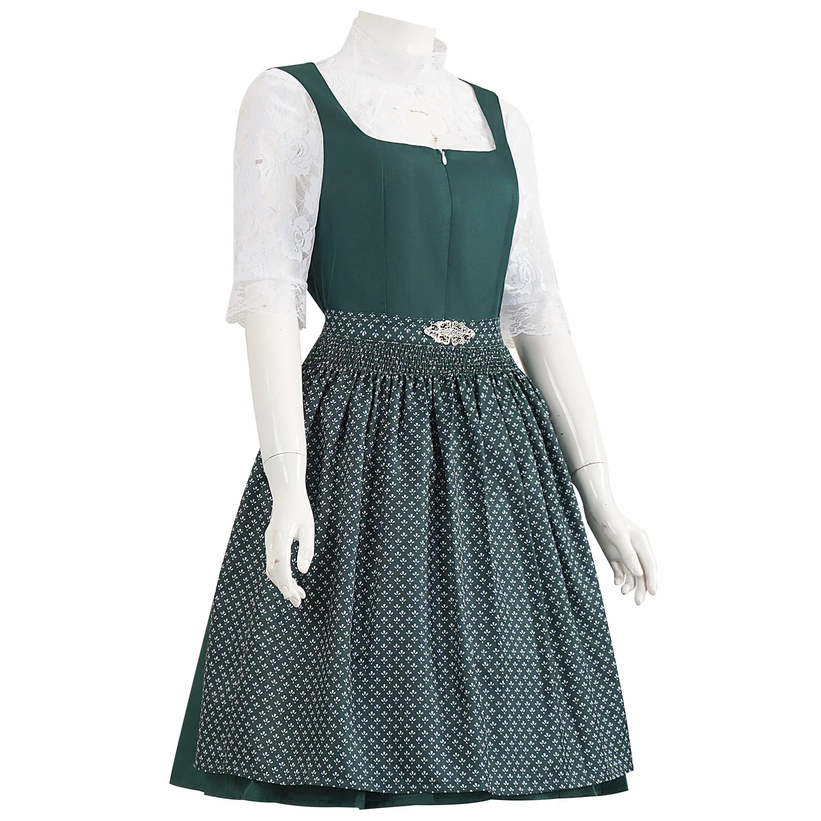 

Cross-border Germany Munich Beer Festival Bavarian Dress Three-piece Set Green Beer Dress Set