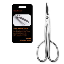 Ciseaux à bonsaï de qualité standard, 210 mm à long manche, en acier allié 3Cr13, outils pour bonsaï