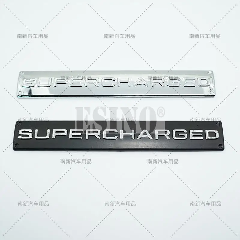 Car Styling Supercharged 3D ABS Adhesive Emblem Rear Trunk Badge Fender Sticker Car Body Decal Auto Accessory