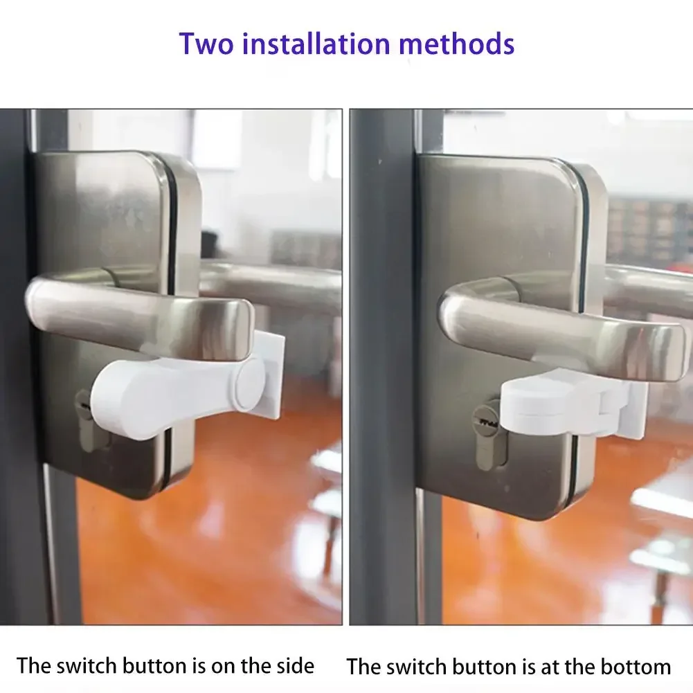 قفل حماية مضاد للسرقة، مزالج أمان منزلية، باب منزلق من سبائك الألومنيوم، قفل أمان للنافذة، أقفال أبواب أمان قابلة للتعديل #2