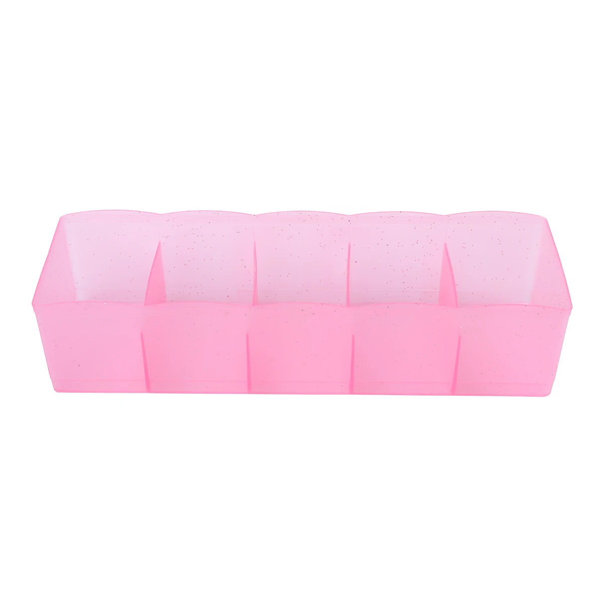 

Five Grids Underwear Socks ganizer Storage Box Desk Drawer Closet Plastic Eco Friendly Save Space Premium Material Transparent