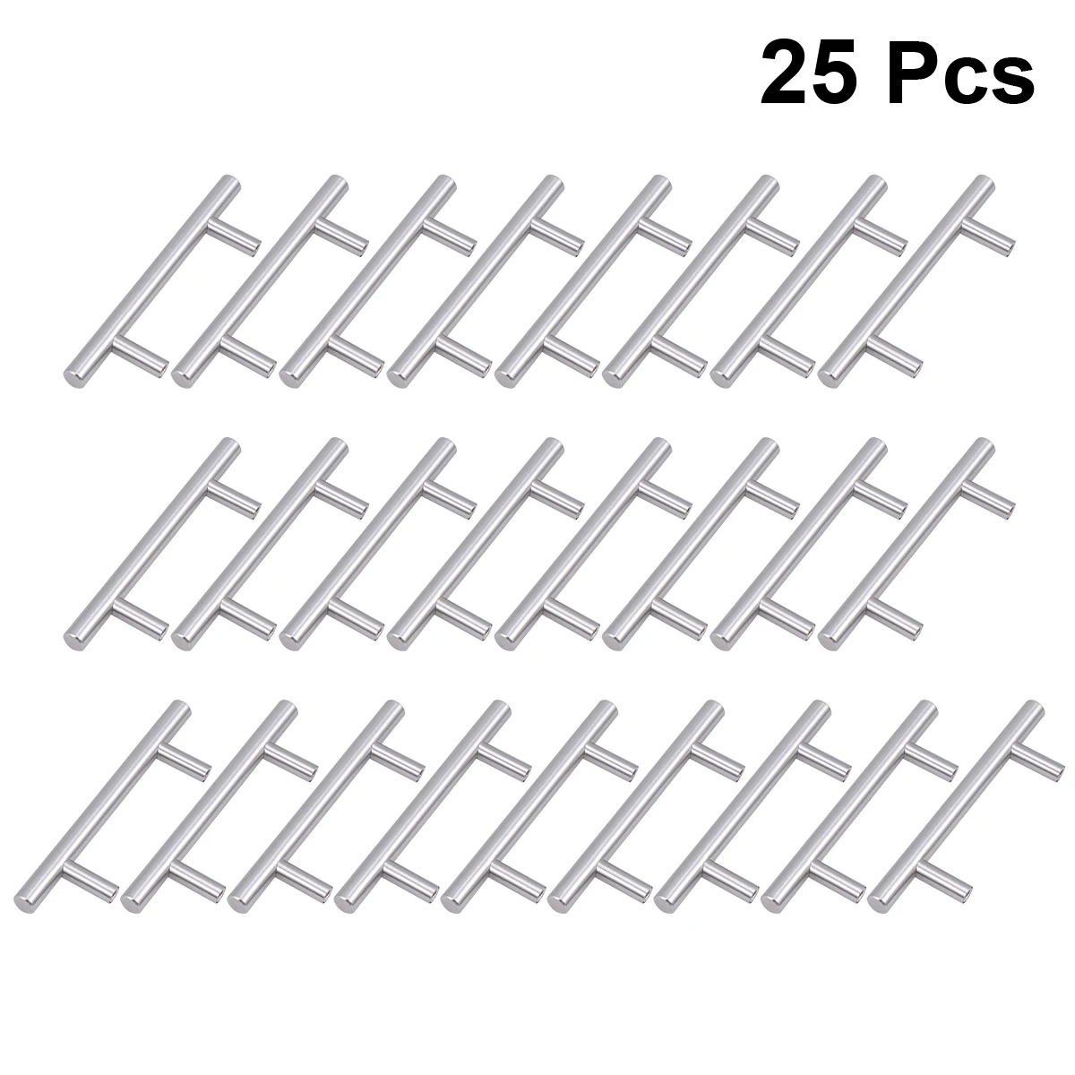 

25pcs Cabinet Knobs 10.00X3.20X1.00Cm Premium Aluminum Alloy Smooth Replacement For Cupboard Door Drawer Handle Pull Handle