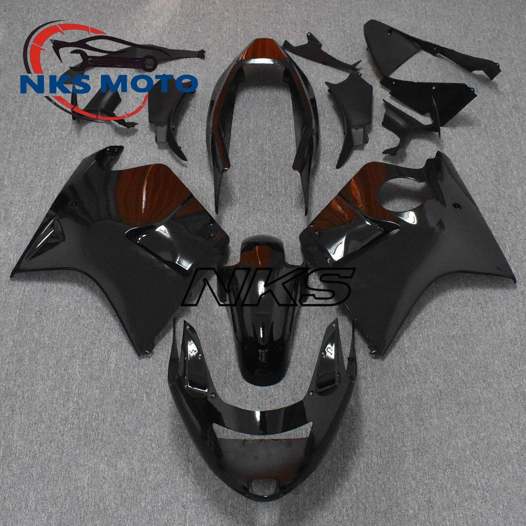 Aftermarket Motorcycle Fairings Set For Honda CBR1100XX 1996-2007 Super Blackbird PGM-FI CBR 1100XX Red Gray ABS Plastic kit