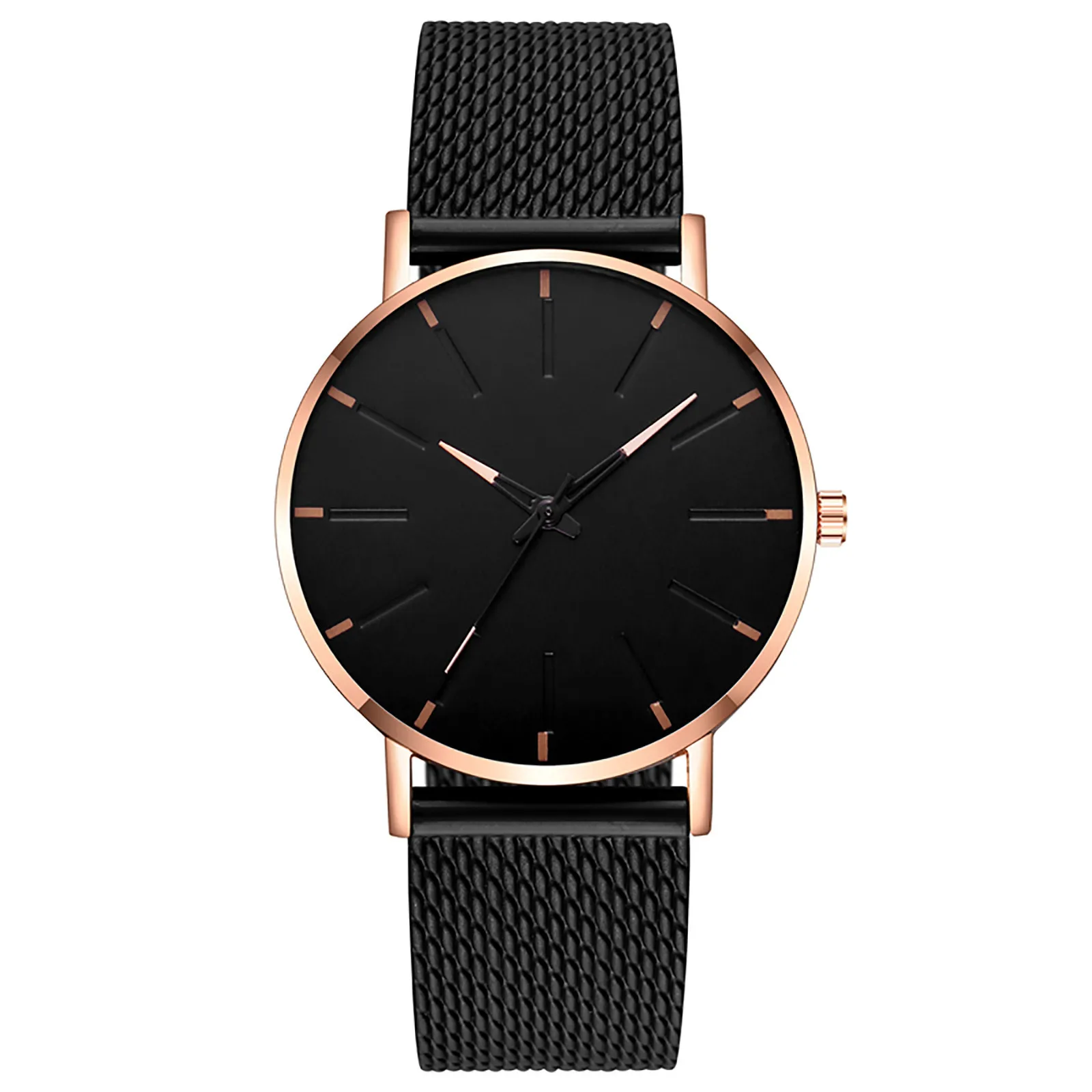 Men\'s mesh strap ultra-thin quartz watch