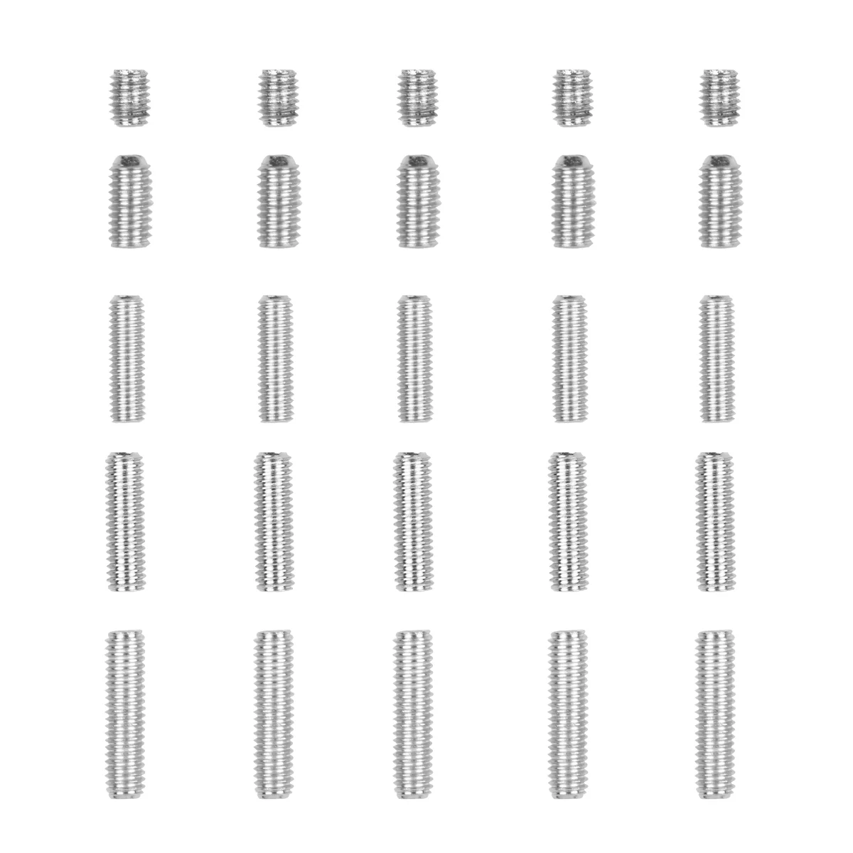 

25 Pcs Guitar Fine Tuning Screw Bridge Saddle Tremolo Electric Bass Single Shake Hexagon Parts