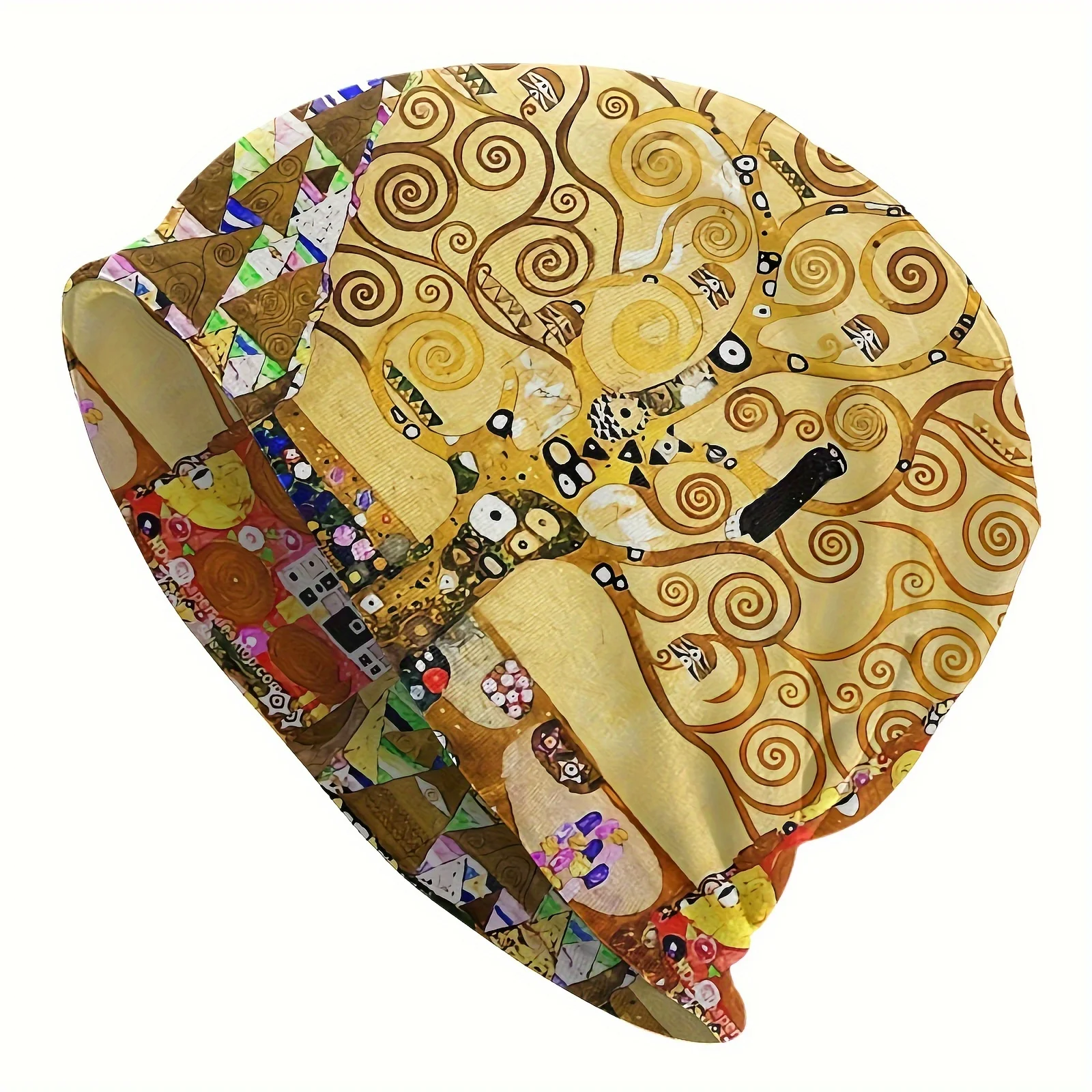 Hat Tree Of Life Stoclet Frieze Fashion Caps For Men Women Gustav Klimt Oil Paniting Skullies Beanies Ski Caps Cotton Bonnet Hat