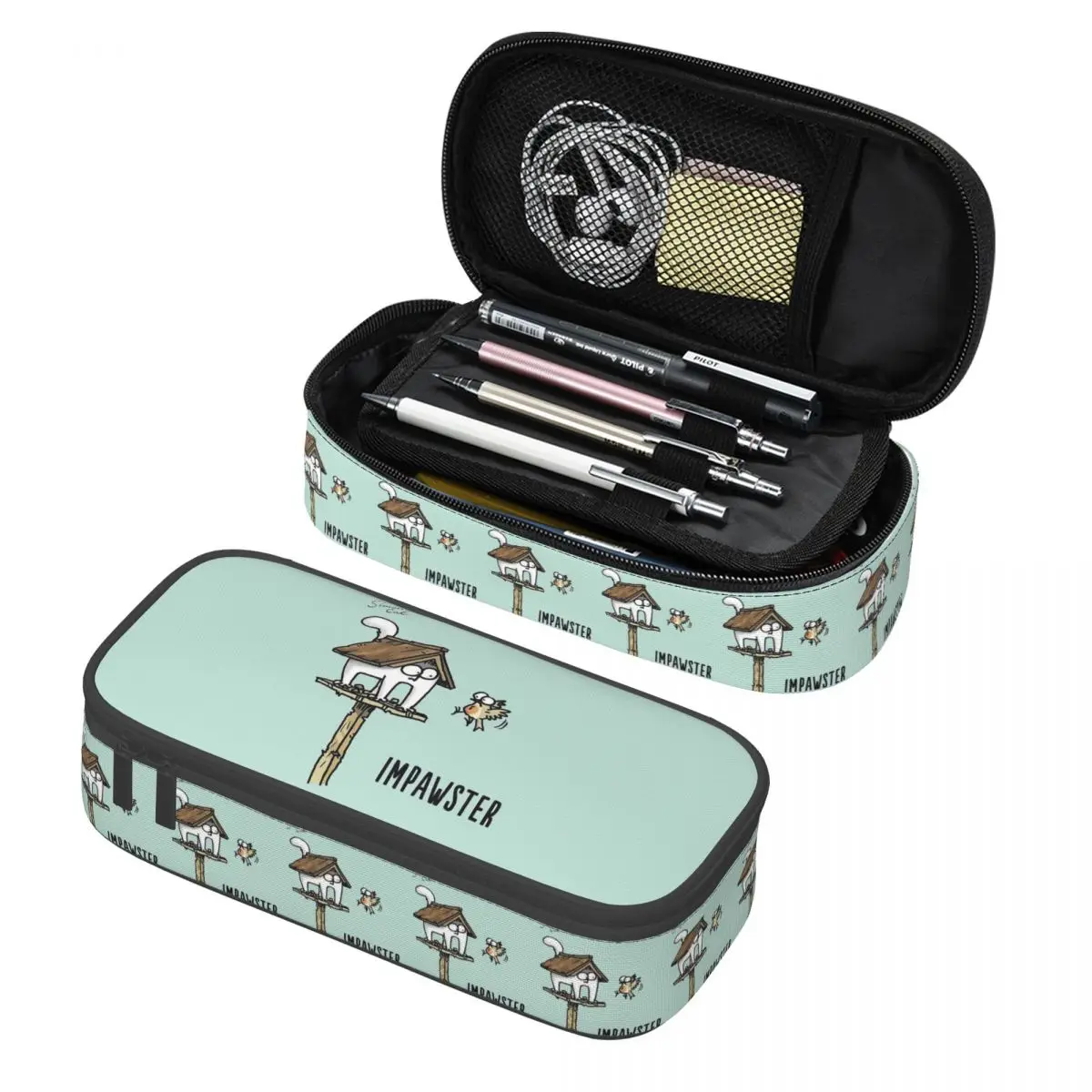 

Cartoon Simons Cats Pencil Cases Pencil Pouch Storage Stationery Supplies Big Capacity Pen Box Pencil Bag for Students