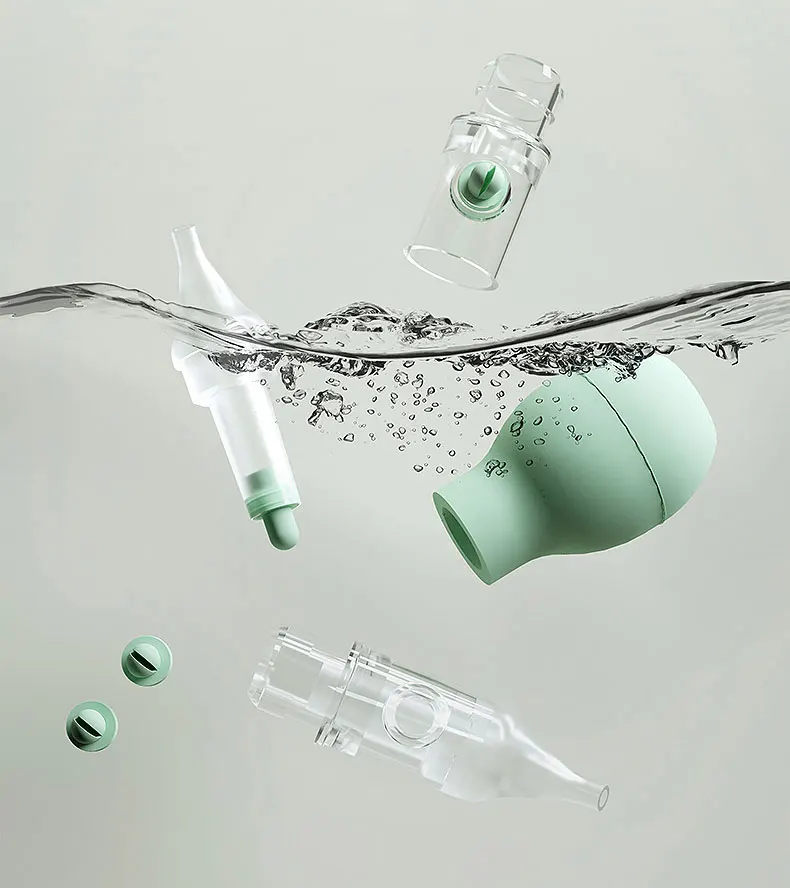 Weicher Nasensauger für Babys, Anti-Rücken-Fluss-Nasensauger, Neugeborener Vakuum-Nasenreiniger, Silikon, Baby-Sicherheitspflege, Diagnose-Werkzeug – Detail 6