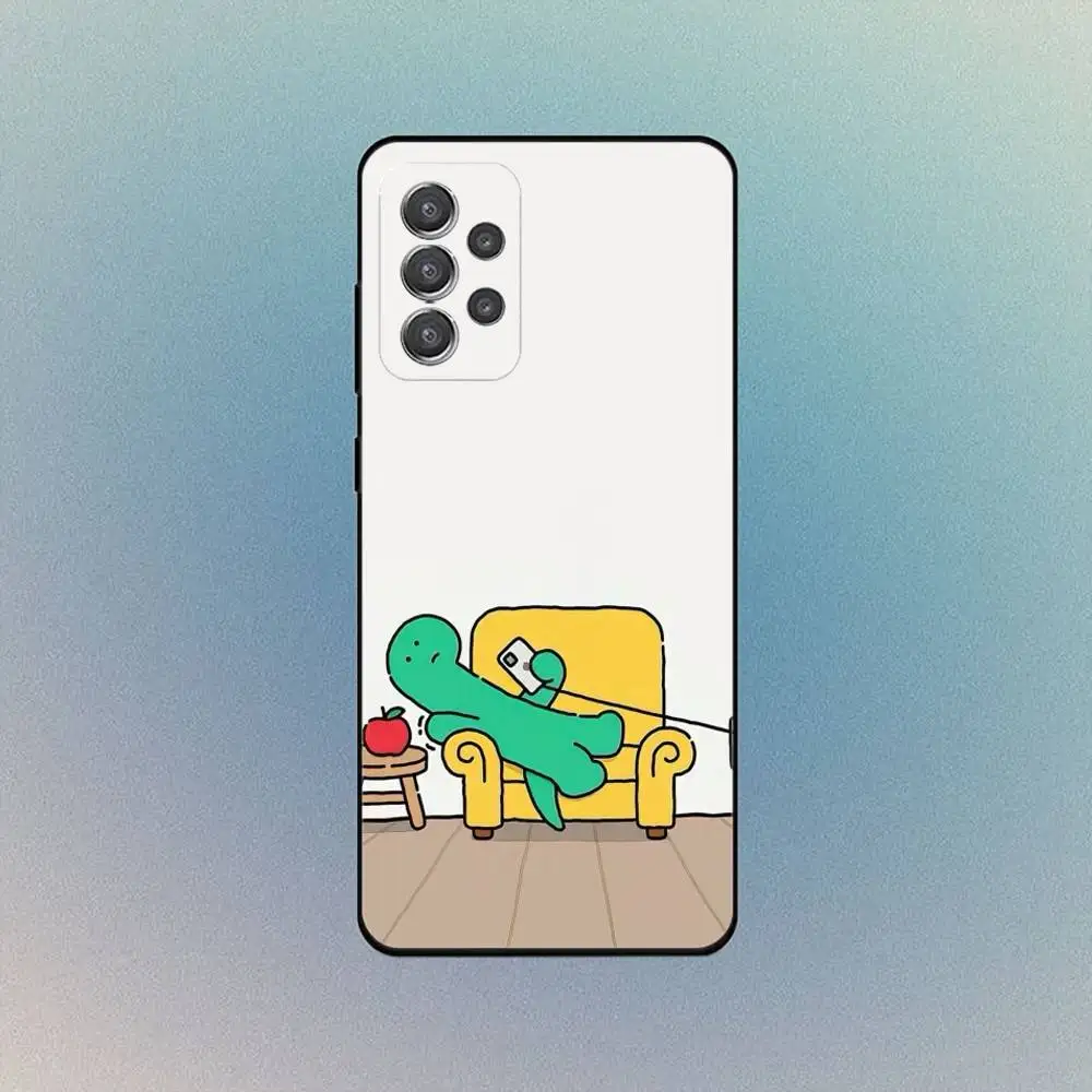 Simpatica custodia per telefono J-Joguman-s D-Dinosaur per Samsung Galaxy S25, S24, S21, S22, S23, S30, con copertura della staffa