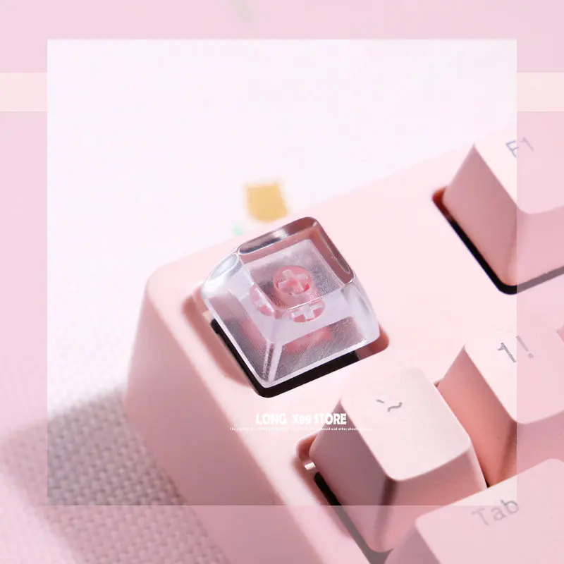 Mechanical Keyboard Backlight Games Handmade Keycaps Transparent Resin Keycaps SA Height for Cherry Gateron Kailh Switch