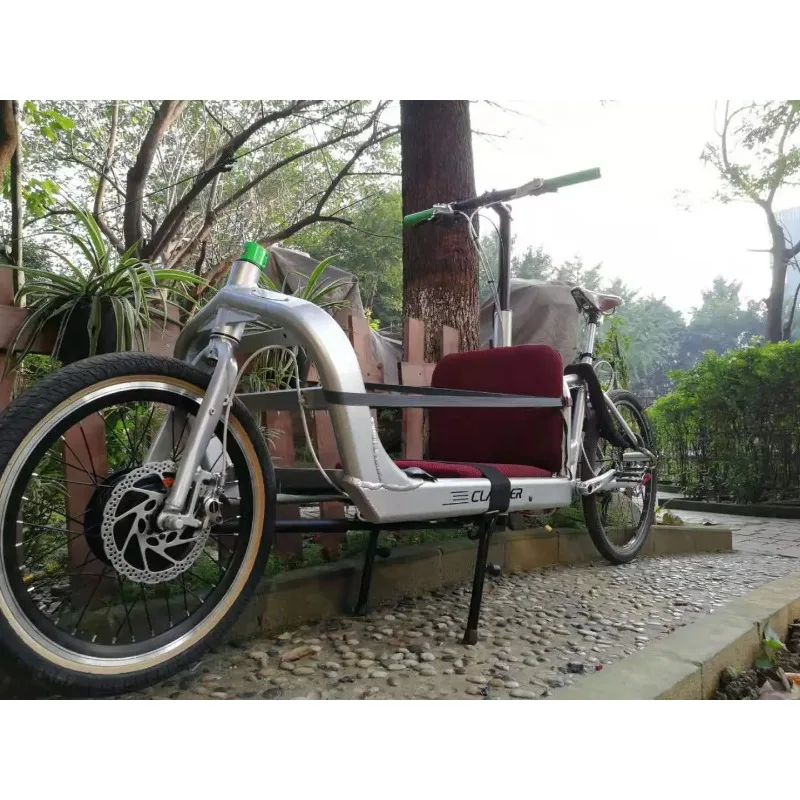 

Wooden Box with Gear Front and Front Hydraulic Disc Brakes, Non-motorized Aluminium 6061 Frame Two-wheel Wagon,
