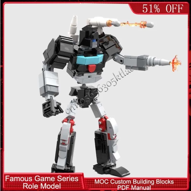 313 PCS 브릭헤드즈 패스 가드 봇 MOC 맞춤형 모듈식 블록 창의적 디자인 교육용 DIY 소년 장난감 크리스마스 선물