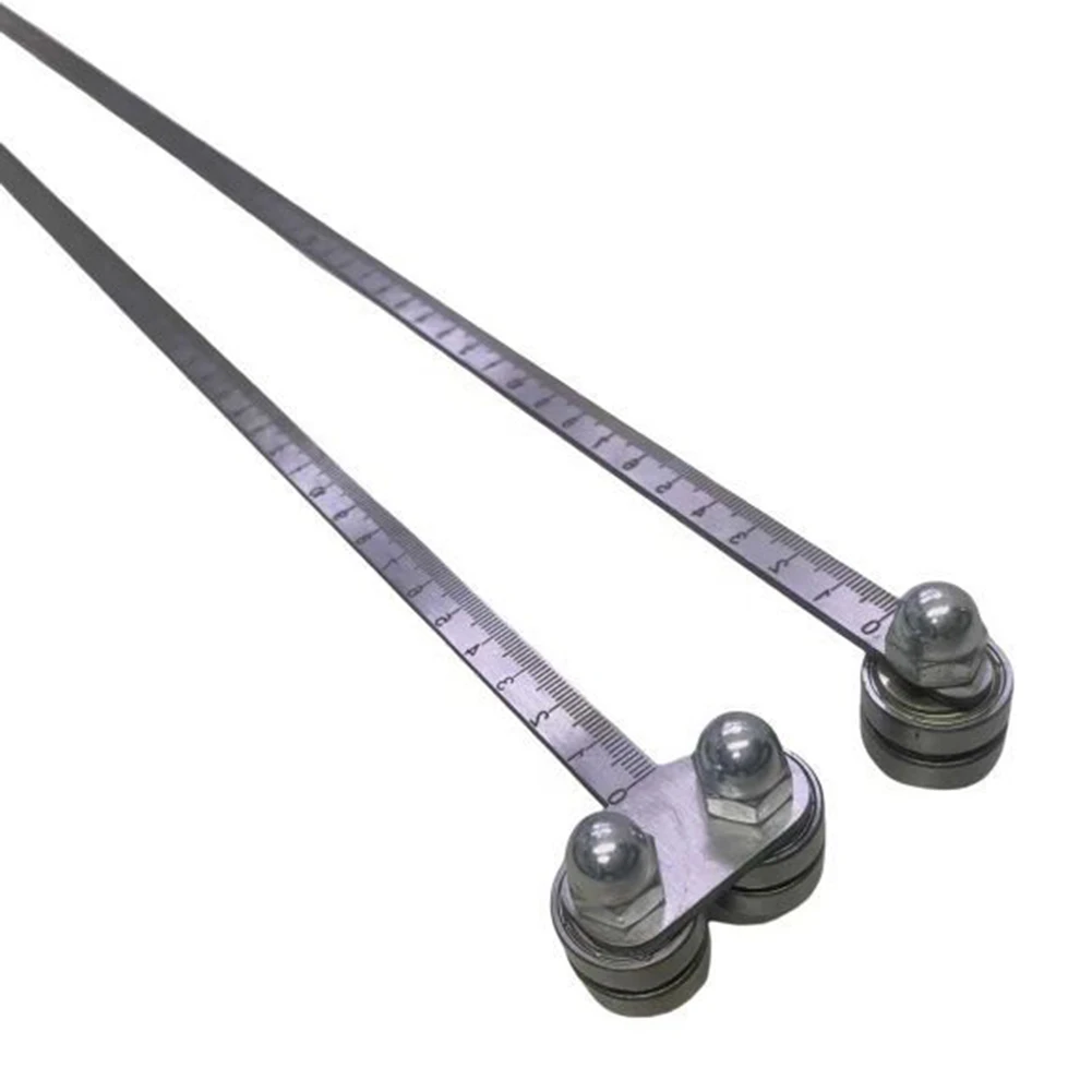 For Circular Saws Woodworking Gauge Adjustable Caliper Workshop Use Silver Stainless Steel Frame Smooth-rolling Wheels